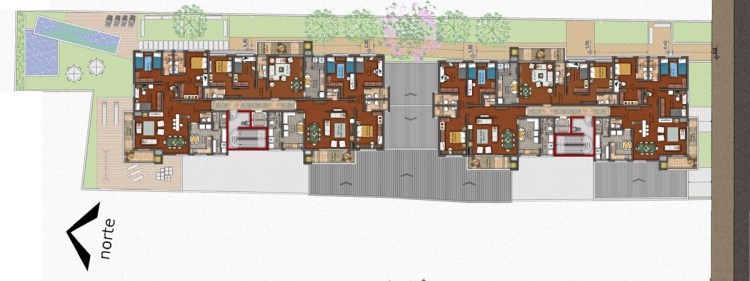 Planta Tipo duas torres